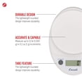 thumbnail image 2 of Escali Primo Digital Food Scale Multi-Functional Kitchen Scale and Baking Scale for Precise Weight Measuring and Portion Control, 8.5 x 6 x 1.5 inches, White, 2 of 6