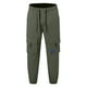 thumbnail image 4 of Pantalones cargo de pana para hombre - Corte jogger cónico - Poliéster, ropa urbana, múltiples bolsillos, tallas S-XXL, 4 of 6