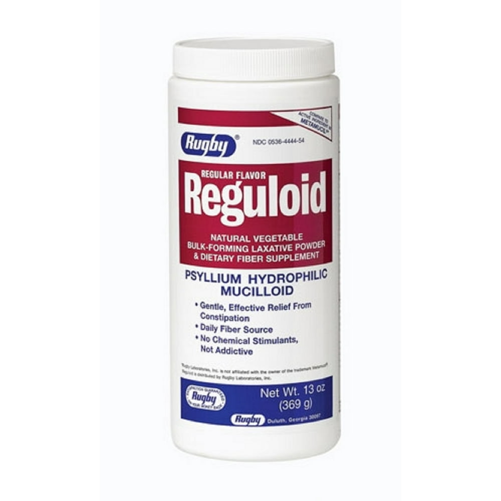 RUGBY REGULOID VEG LAX PWDR PSYLLIUM49 Tan 369GM UPC 305364444546