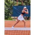 thumbnail image 5 of Weardear Short Skirts for Women with Pockets Mesh Ruffle Patchwork High Waisted Breathable Athletic Tennis Skirts, 5 of 6