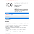 thumbnail image 2 of Rear Brake Shoe Set - Compatible with 2008 - 2009 Toyota Prius, 2 of 2