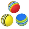 thumbnail image 4 of 10pc Golf Swing Training Foam Balls Indoor Practice Rainbow Sponge Balls, 4 of 5