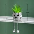 thumbnail image 2 of Bonita expresión, planta verde artificial, bonsái artificial en maceta, flor de simulación, decoración de escritorio para balcón interior, 2 of 5