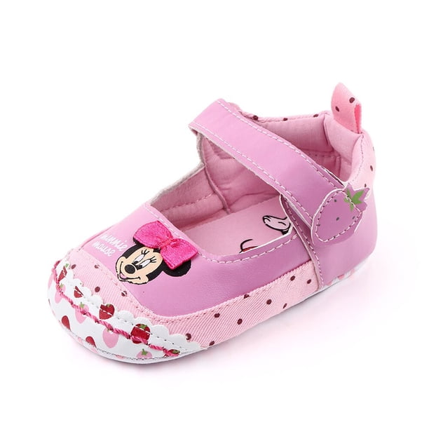 Nuevos zapatos informales de suela blanda de Mickey Mouse para bebés de Disney, zapatos para niños pequeños, zapatos para bebés de 0 a 1 años, zapatos de 11cm Gao Jinjia LED