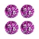 thumbnail image 1 of Eigraketly Pompones de porristas de plástico de 4 Uds para actuaciones vibrantes, pompones de porristas ligeros y portátiles Animadoras rosa rojo plata, 1 of 6