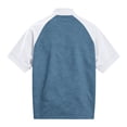 thumbnail image 5 of Gaukiv Tees for Men Raglan Short Sleeve Golf Wear Breathable Lightweight Training Shirts Basic Tops Light Blue 2XL, 5 of 5