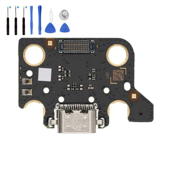 Eutoping USB Charging Port For Samsung Galaxy Tab A7 4G T505 Galaxy Tab A7 Wi-Fi T500 Dock Connector Charger Board Flex Cable Assembly Replacement with tool