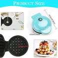 thumbnail image 2 of gaufrier Mini, Machine Petit Gaufres Avec Revtement Antiadhsif Pour Gaufres Classiques, Mini Gaufrier Rond Electrique Waffle Maker Pour Les Anniv, 2 of 5