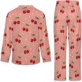 thumbnail image 6 of Top-kevin Women's Pajama Sets Black White Floral Horse Long Sleeve Lounge Sets Pjs Sleepwear with Pockets, 6 of 12