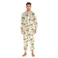 thumbnail image 6 of joogoo Retro Mushrooms Vintage Unisex Adults Onesies Pajamas Jumpsuits L, 6 of 7