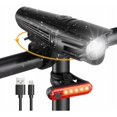 thumbnail image 1 of Luces para bicicleta NQ Luz LED recargable delantera y trasera 2000 mAh, 1 of 5