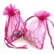 thumbnail image 4 of Bolsas de regalo de organza Boshen, 100 unidades, 10 x 15 cm, color rosa intenso, 4 of 8