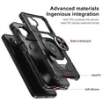 thumbnail image 3 of Cass Creations Case Compatible for Samsung Galaxy XCover6 Pro 2022, Advanced Armor Dual Layer Hybrid Shock Proof Bumper Protective Phone Cover - Black, 3 of 5