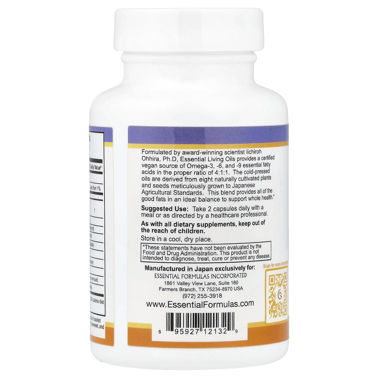 Dr. Ohhira's Essential Living Oils, 60 Capsules