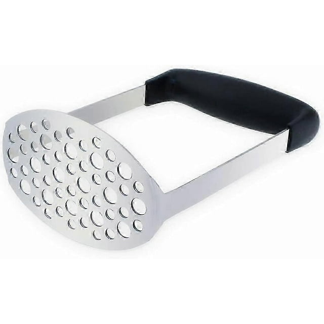 Manual Potato Masher, Potato Masher with Stainless Steel Metal Silicone Handle Ideal for Fruits, Vegetables, Baby Food