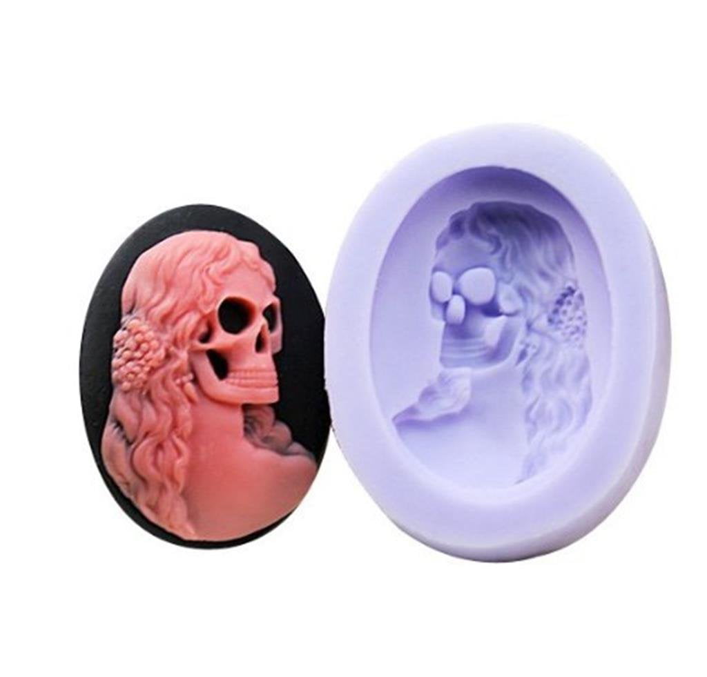Skull Silicone Resin Clay Molds Handmade Resin Mold Polymer Clay Mold