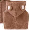 thumbnail image 5 of CPNG Toddler Baby Girl Boy Vest Faux Fleece Zip up Cute Soft Comfy Waistcoat Sleeveless Outerwear Animal Hoodie Jacket Fall Winter Clothes, 5 of 5
