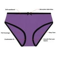 thumbnail image 4 of Buyless Fashion Girls Underwear - Panties for Girls - Soft Cotton w/ Colored Trim, Little Toddler - Teen Size Briefs (6 Pack) - BH16-GA-13-14, 4 of 7