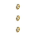 thumbnail image 1 of QualitChoice Ring Roman Numerals Jewelry Fashion Carbon Wedding Charm Couple Inlay Polished Rings Simple Personality Golden Golden 8# 3Set, 1 of 6