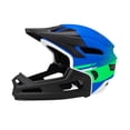 thumbnail image 3 of Ventilación ajustable de casco de bicicleta de cara completa con protector de barbilla desmontable para Verde, 3 of 8