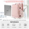 thumbnail image 3 of Softlife Durable Extra Large 40L Travel Backpack for17 Inch Laptop,Pink, 3 of 9