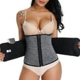thumbnail image 3 of MISS MOLY Women Waist Trainer Corset For Weight Loss Neoprene Shaper With Zipper Belt, 3 of 5