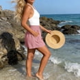 thumbnail image 5 of Flowy Athletic Shorts for Women Relaxed Fit High Waisted Tennis Short Workout Running Stretchy Drawstring Short with Pockets Pink 3XL, 5 of 5
