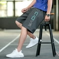 thumbnail image 6 of Summer Men's Casual Shorts Gym Bermudas Skateboard Shorts Homme Classic Loose Beach Short Sweatpants Print Street Pants, 6 of 6