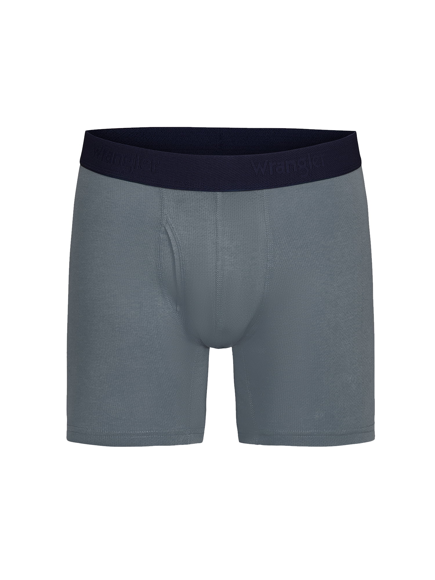 Wrangler 6" Active Cotton Stretch Mesh Boxer Briefs for Men, Small, Tibetan Red/Navy/Charcoal, 6-pack