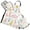 Colorful Bunnies and Eggs, variant on 5 Pcs Kitchen Set Heat Resistant Oven Mitts and Non-Slip Pot Holders with Adjustable Cooking Apron Elegant Black Cat