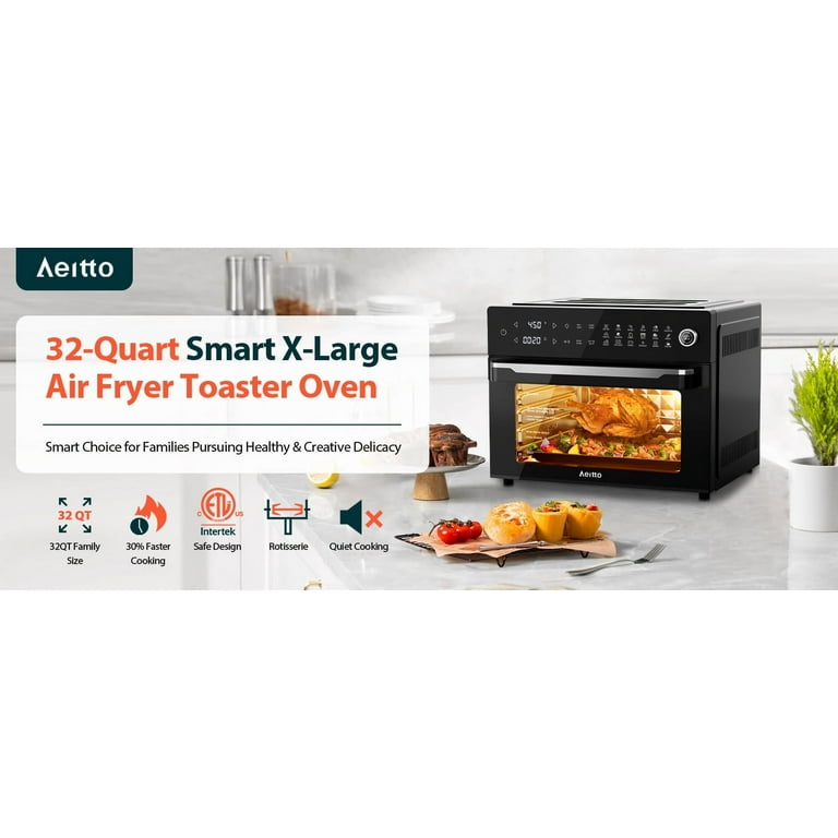 32-Quart PRO Large Air Fryer Oven, Toaster Oven Combo