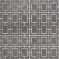 thumbnail image 2 of Rugs.com Marilyn Monroe™ Glam Trellis Collection Rug – 8 Ft Square Gray Silver Medium Rug Perfect For Living Rooms, Kitchens, Entryways, 2 of 8