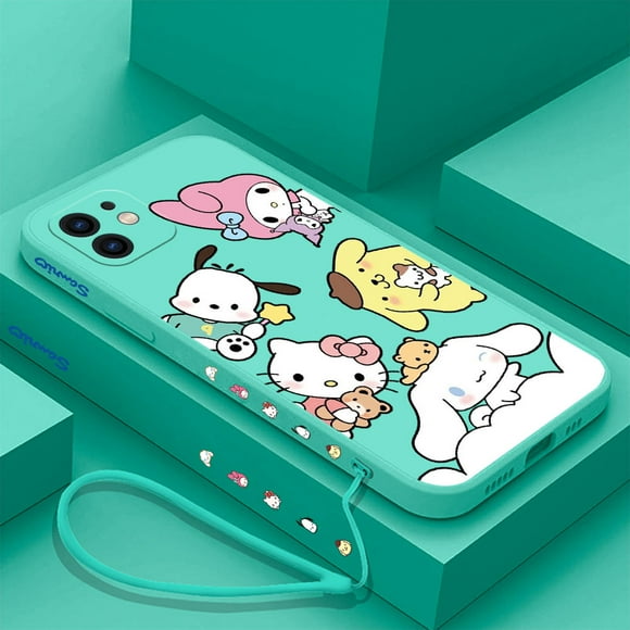 Cute Hello Kitty Hot Sanrios Funny Phone Case For Samsung Galaxy S24 S23 S22 S21 S20 Ultra FE 4G S10E Note 20 Plus With Lanyard Gift Festivals