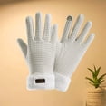 thumbnail image 2 of BLCHUNen Winter Gloves Women Casual Fleece Lined Thick Touchscreen Gloves Full Finger Cycling Driving Gloves,Onesize,White, 2 of 5