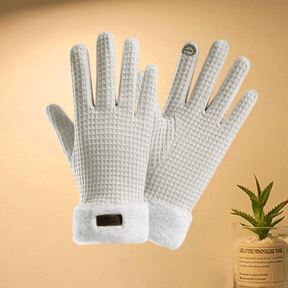 Dxzfnsa Women's Winter Gloves for Cold Weather Thermal Knit Elastic Soft Touch Screen Glove for Running Driving Hiking Gift for Women Christmas Gifts