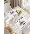 thumbnail image 5 of Groundhog Day Placemats Set of 4, Red Bow Knot Black Plaid Placemats for Dining Table, Place Mats for Kitchen Tabletop, Waterproof Wipeable Dining Table Mats Set, 5 of 9