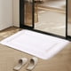 thumbnail image 1 of Esterilla absorbente para el baño - alfombra de espuma esponja de 40x60cm, entrada antideslizante y felpuda de inodoro, impermeable y lavable, gris/blanco/azul, 1 of 8