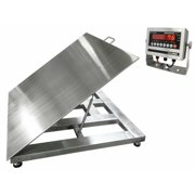 4' x 4' Floor Scale 5000 lb x 1 lb Weight Capacity NTEP Certified Lift-Top Stainless Steel - SellEton SL-800-SS-LT-4x4