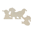 thumbnail image 4 of 2PCS Christmas Door Frame Decorations Wooden for Xmas Home Doors Windows Walls Party,D, 4 of 6