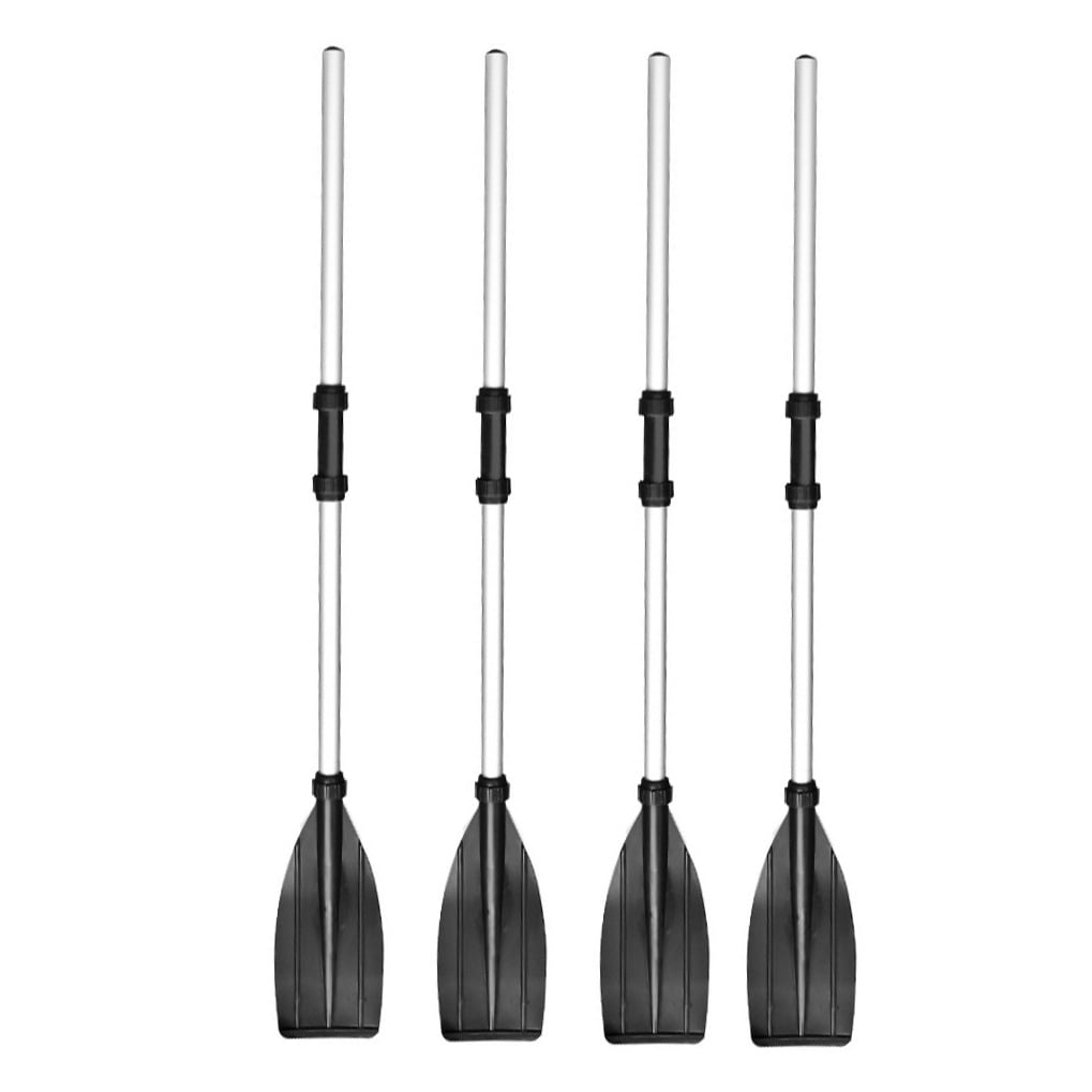 YUYUETIME 2Pairs Portable Detachable Aluminum Alloy Canoe Paddle Black