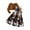 Brown, variant on Utlike Girls 2 Piece Set Winter Outfits For Girls Skirt Sets Two Piece Plaid Pattern Sleeveless Dress With Long Sleeve Casual Jacket Set For Big Kids Teens Clothing Sets Size 7Y-8Y
