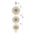 thumbnail image 4 of Elegant Lighting Vera 25.5" Modern Metal/Crystal Chandelier in Satin Gold/Clear, 4 of 10