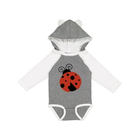 

Inktastic Ladybug Ladybird Lady Beetle - Red Black Gift Baby Girl Long Sleeve Bodysuit