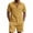 Yellow, variant on Cotton Men's Two Piece Sets Summer Lounge Sets Casual Short Sleeve Button Shirts and Elastic Waist Drawstring Shorts with Pockets Black S