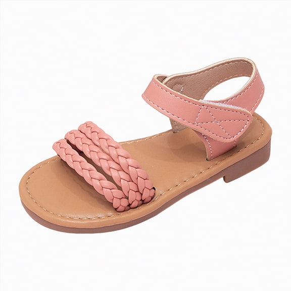 enyan girls Baby Girls and Toddler Sporty Sandals With Adjustable Straps Girls Summer Sandals,Pink,Size 12