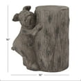 thumbnail image 3 of DecMode 10"W, 16"H MGO Modern Farmhouse Garden Sculpture, Brown, 1-Piece, 3 of 8