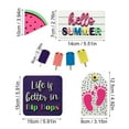thumbnail image 3 of LINMOUA Watermelon Summer Decorations 8Pcs Tiered Tray Decor Signs,Summer Decor Mini Wood Signs （Buy two and get one free）, 3 of 7