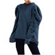 thumbnail image 2 of ICHUANYI Liquidación Mujer Otoño Invierno Color Cuello Redondo Manga Larga Tops Jersey Blusa Sudaderas ICHUANYI WER202308172491, 2 of 8