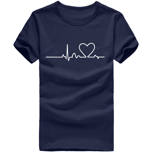 Unisex T-shirt Printed Pattern Casual Fashion Soild Color Short Sleeve Tops