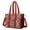 Pioneer Flower Floral, variant on Teacher Tote Bag,Pioneer Flower Floral Print Pattern Teacher Utility Tote Bag,Large Work Tote Bags for Women with Multiple Pockets,Top Zipper Closure,13.8x10.6x6.7 Inch